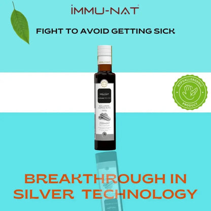 Immu - nat colloidal silver liquid water 10ppm - 250