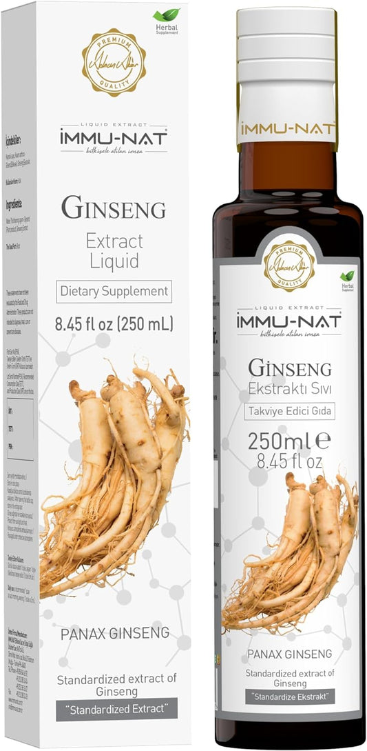 Immu-nat panax ginseng liquid extract energy immune pure &