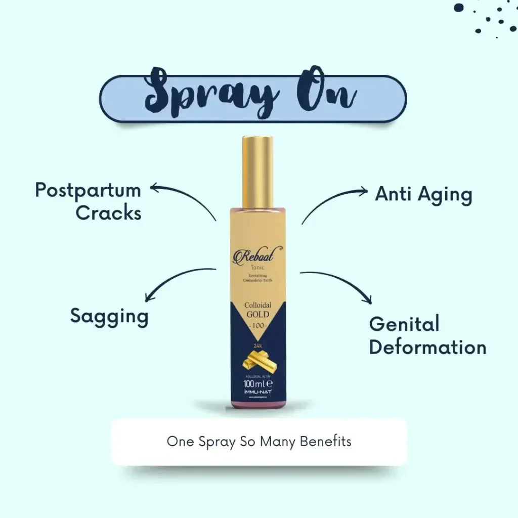 Reboot 24k colloidal gold revitalizing spray 100ppm - 100