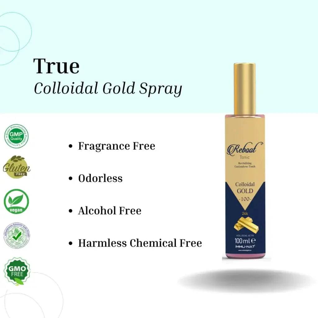 Reboot 24k colloidal gold revitalizing spray 100ppm - 100