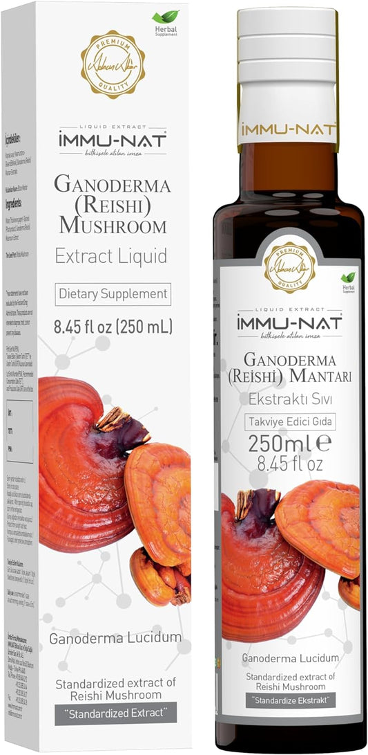 Immu-nat ganoderma reishi mushroom liquid extract - 8.5oz