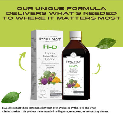 Immu-nat h-d herbal liver detox cleanse and repair - 250